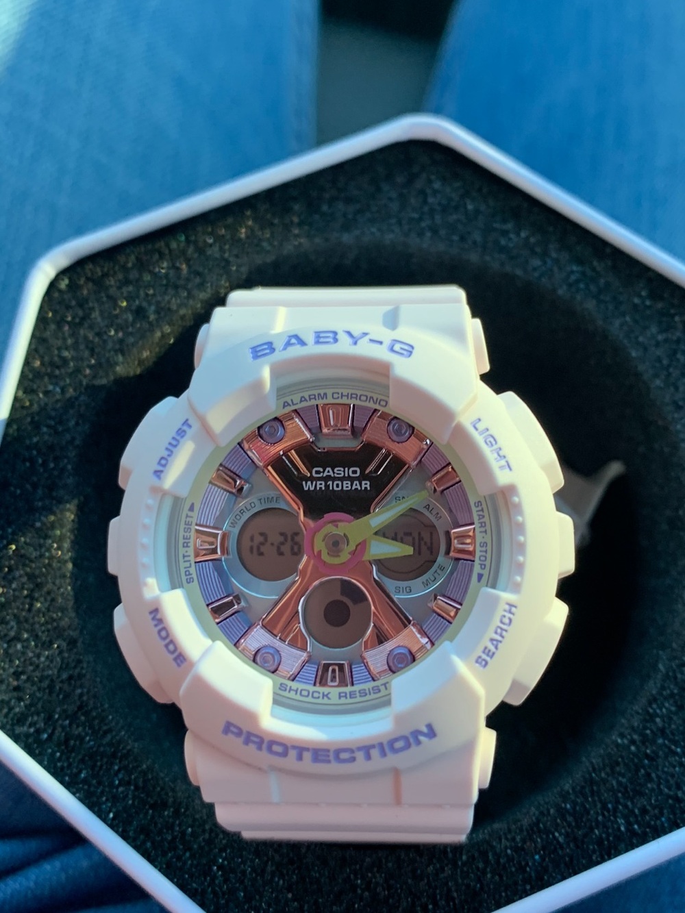 Casio Baby-G Light Pink Gold Resin Watch